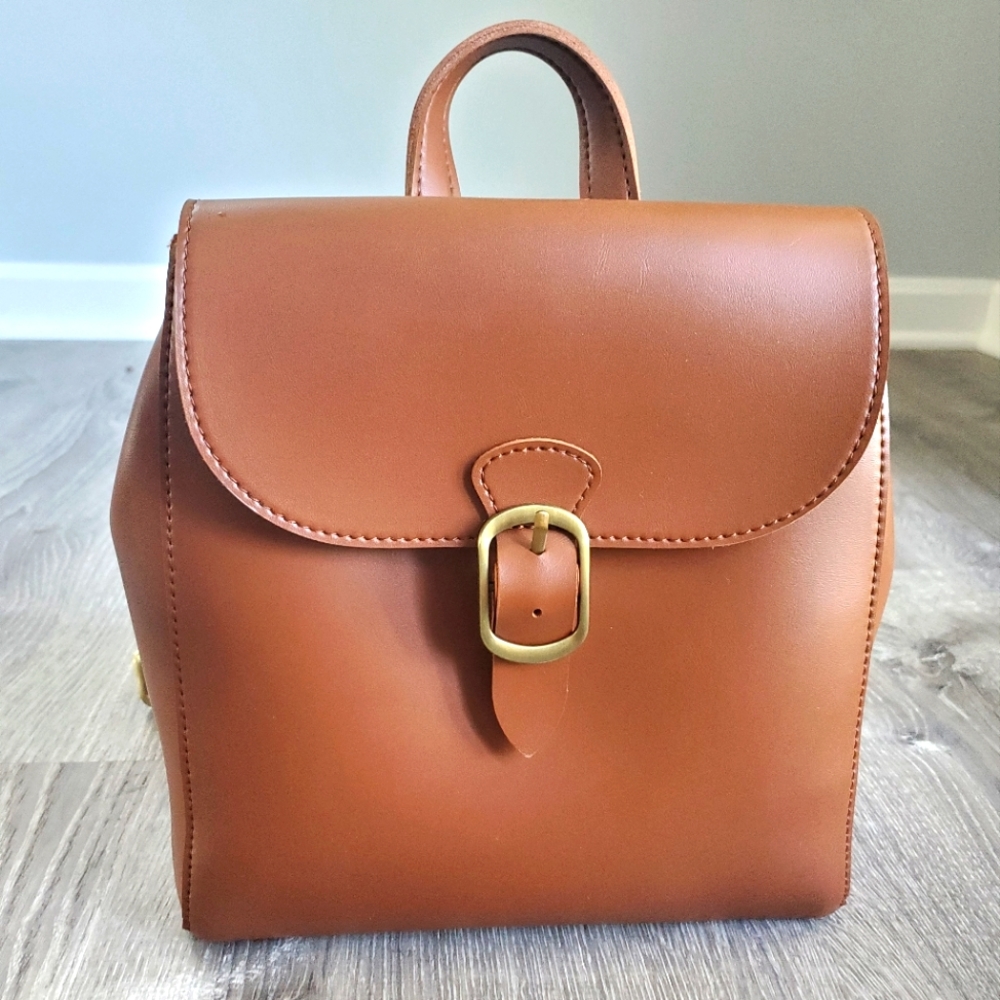 New Vegan Leather Convertable Purse Backpack